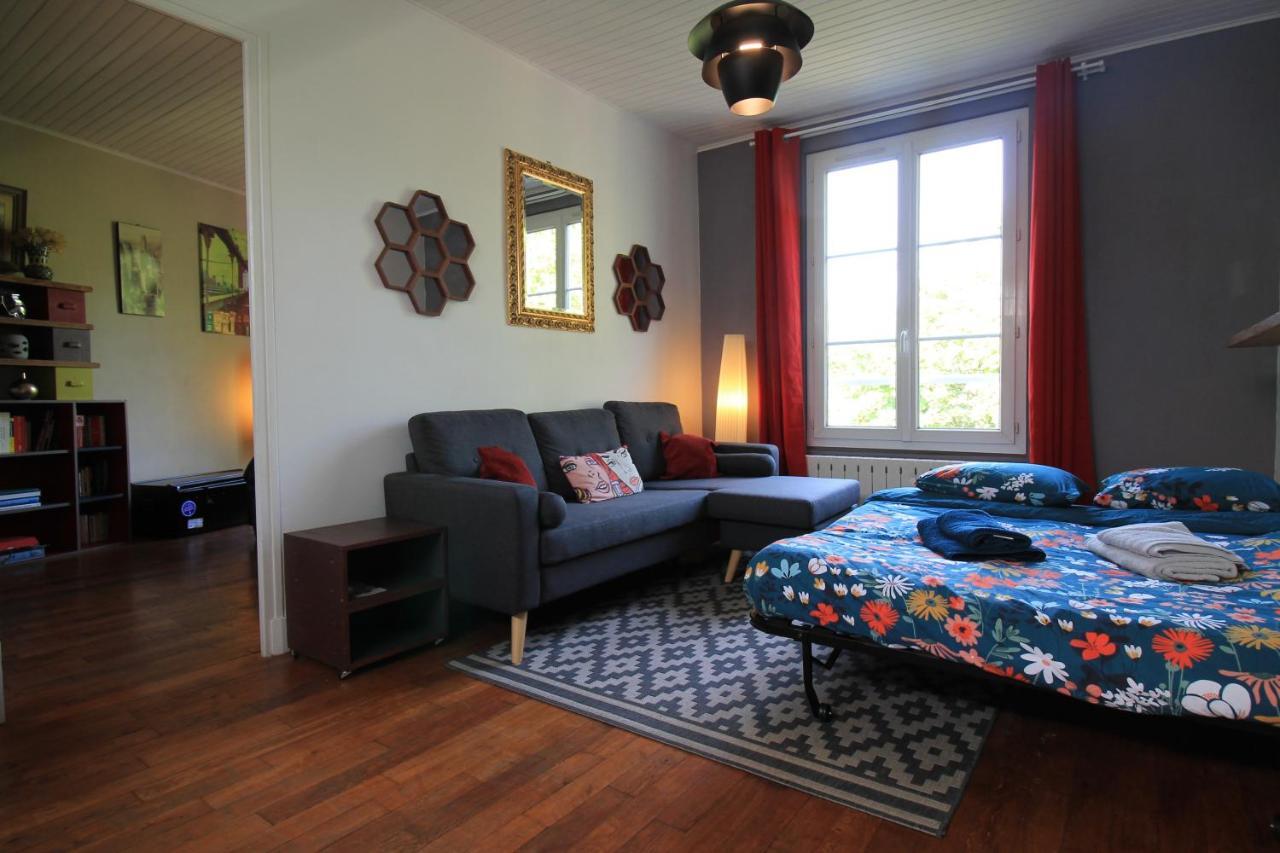 Disponible - Appartement Entier - Ligne H 15Mn Paris-Gare Du Nord, Parking Rue Gratuit, 4 Pers, Station De Train En Face Toutes Les 15Mn, Hippodrome, Cdfas, Universite, Borne Electrique, 1Er Etage Eaubonne Exterior foto